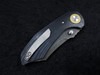 Alliance Designs Matthew Christensen Bangarang Folding Knife 3.125" RWL34 Acid Stonewash Blade, Black Micarta Handles