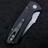 Pro-Tech Les George SBR Auto 2.6" Black Handle Acid Stonewash Blade