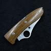 Spyderco SpyOpera Lockback Knife Brown Canvas Micarta (2.88" Satin M390) LionSteel Collab