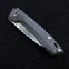 QSP Leopard Liner Lock Knife Black Linen Micarta (3" Satin)