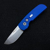 Pro-Tech Calmigo Blue Handle Stonewash Blade Auto