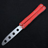 BlackFox Balisong Butterfly Trainer knife Red G-10 (3.8" Stonewash)