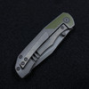 Berg Blades Iron Pup OD Green G10 Inlay Ti Framelock (Stonewashed 20CV)
