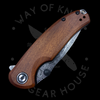 CIVIVI Pintail Liner Lock Knife Cuibourtia Wood (3" Damascus)