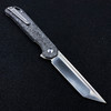 Kizer Begleiter Tanto Liner Lock Flipper Knife CF (3.5" Satin)