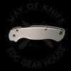 Flytanium Classic Titanium Scales for Spyderco Paramilitary 2 (Stonewashed)