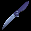 Kizer Vanguard Swaggs Swayback Purple G-10  (3" Stonewashed)