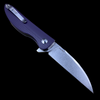 Kizer Vanguard Swaggs Swayback Purple G-10  (3" Stonewashed)