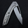 WE Knife Co. Fornix Frame Lock Knife Gray Titanium (3.5" Stonewash)