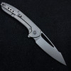 WE Knife Co. Fornix Frame Lock Knife Gray Titanium (3.5" Stonewash)