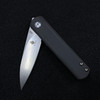 Kizer Lundquist Feist Liner Lock Front Flipper Knife Unidirectional Carbon Fiber ( 2.875in Stonewash)