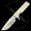 Chaves Ultramar T.A.K. Liner Lock Knife Drop Point Titanium (2.75" Satin M390)