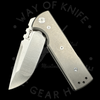 Chaves Ultramar T.A.K. Liner Lock Knife Drop Point Titanium (2.75" Satin M390)