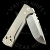 Chaves Ultramar T.A.K. Liner Lock Knife Drop Point Titanium (2.75" Satin M390)