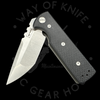 Chaves Ultramar T.A.K. Liner Lock Knife Tanto Black G-10 (2.75" Satin M390)