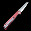 Kizer Azo Vanguard Mini Begleiter Liner Lock Knife Red Micarta (2.8" Satin)