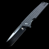 Kizer Vanguard Azo/Rey Lan Tanto Liner Lock Knife Black G-10 (3.4" Black)