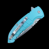 Hogue X1 Microflip Flipper Knife Matte Aquamarine (2.6" Stonewash)