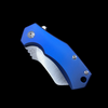 Fox Knives Italicus Flipper Frame Lock Knife Blue Titanium (2.3" Satin M390)