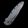 Kershaw Leek Assisted Flipper Knife 3" Blackwash Composite CPM-D2 Plain Blade and Stainless Steel Handles