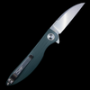Kizer Swaggs Swayback Liner Lock Knife Green G-10 (3" SW)