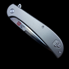 Al Mar Ultralight Falcon Frame Lock Knife Titanium (3.15" Satin)