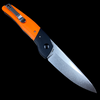 Kizer In-Yan Assassin Knives Liner Lock Knife Orange G-10 (3.9" Satin)