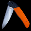 Kizer In-Yan Assassin Knives Liner Lock Knife Orange G-10 (3.9" Satin)