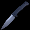 We Knife Company 20047A-2 Primoris Flipper Knife 3.47" CPM-20CV Stonewashed Blade, Black Titanium Handles