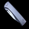Chaves Ultramar Scapegoat Street - Tumbled Titanium, Belt Finish Drop Point M390