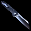QSP PENGUIN SHREDDED CARBON FIBER LINERLOCK D2 FOLDING POCKET KNIFE