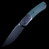 Kansept Knives Reverie Frame Lock Knife Green G-10/Black Ti (3" Black SW S35VN)