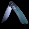 Kansept Knives Reverie Frame Lock Knife Green G-10/Black Ti (3" Black SW S35VN)