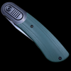 Kansept Knives Reverie Frame Lock Knife Green G-10/Black Ti (3" Black SW S35VN)