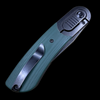 Kansept Knives Reverie Frame Lock Knife Green G-10/Black Ti (3" Black SW S35VN)
