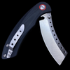 Red Horse Knife Works Hell Razor P Liner Lock Knife Black G-10 (3.6" Satin)
