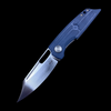 Boker Plus HEA Hunter Front Flipper Knife Blue G10 Stainless Steel Handles (2.87" D2 Satin)