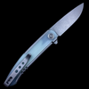 WE Knife Co. Smooth Sentinel Frame Lock Knife Gray Titanium/Natural G-10 (3" SW)