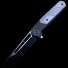 WE Knife Co. Arsenal Frame Lock Knife Black Titanium/Gray G-10 (3.5" Two Tone)