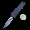 HK Micro Incursion OTF Automatic Knife Matte Dark Gray Aluminum (1.9" Stonewash)