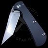 Toor Knives Chasm T Frame Lock Black Titanium (3.25in Stonewashed)