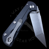 Toor Knives Chasm T Frame Lock Black Titanium (3.25in Stonewashed)