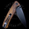 CIVIVI Altus Button Lock Knife Cuibourtia Wood (3" Black) 