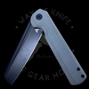Arcform Knives Darcform Slimfoot Ti Gray G-10 Flipper By Reate  