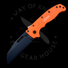 Demko Knives AD20.5 Sharkfoot Shark Lock Knife Orange Grivory (3.2" DLC)