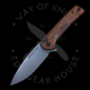 CIVIVI Conspirator Button Lock Knife Cuibourtia Wood (3.5" SW)