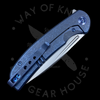 WE Knife Co. Beacon Frame Lock Knife Blue Titanium (3.5" Bead Blast)