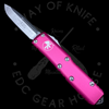 Microtech UTX-85 S/E OTF Automatic Knife Pink (3.125" Stonewash)
