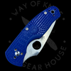 Spyderco Persistence Lightweight Liner Lock Knife Blue FRN (2.75" Satin S35VN)