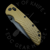 Hogue Knives Deka MagnaCut Wharncliffe Knife FDE Tan Polymer (3.25" Cerakote)